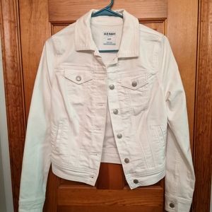 Old Navy White Jean Jacket